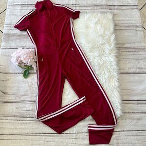 Women Ribbed Jumpsuits Yoga Short Sleeve Workout Jumpsuits Size Medium